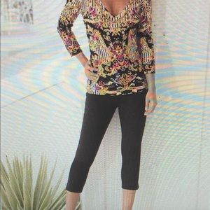 Boston Proper Twill side zip Capri Pant